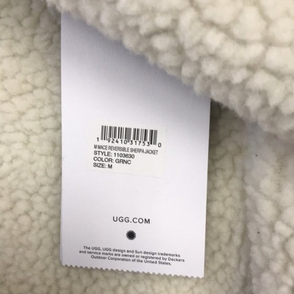UGG Mace Reversible Men's Sherpa Jacket - Picture 10 of 15